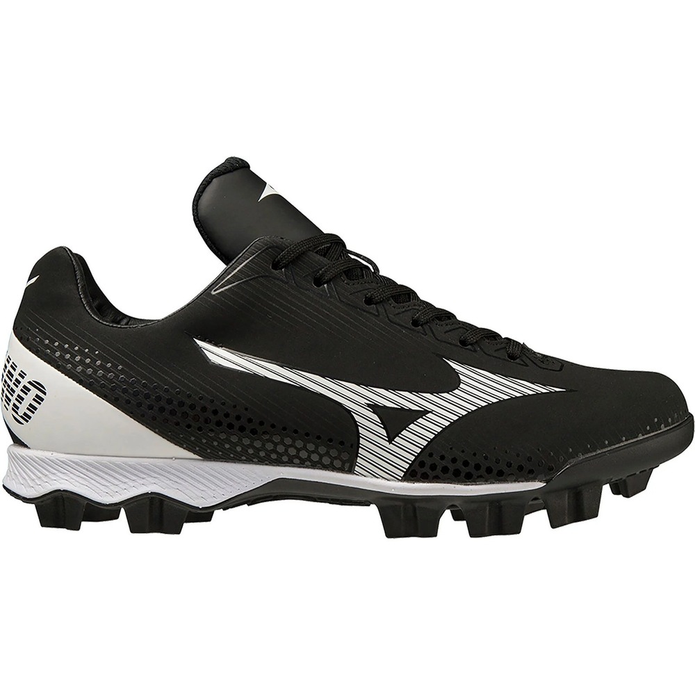 Mizuno Women's Wave Finch LightRevo TPU Softball Cleats - Black/White, Size 7